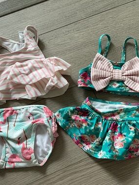 Ruffle Butts set of two bikinis 12-18m